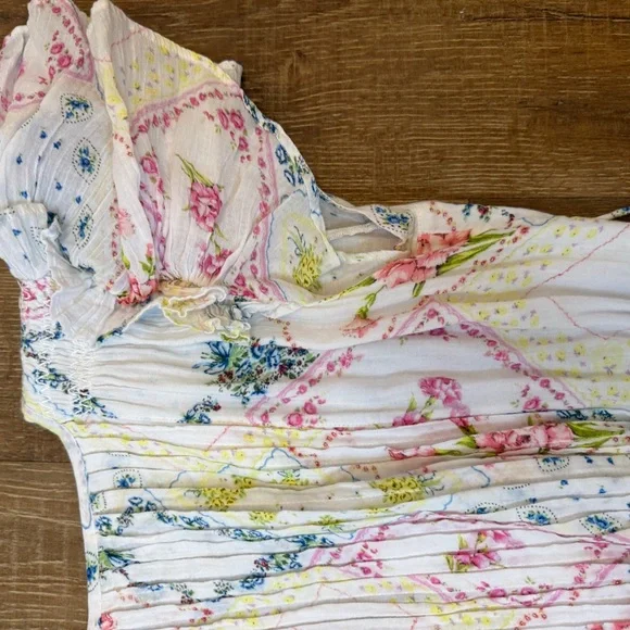 LoveShackFancy White Floral Dress - Picture 5 of 8